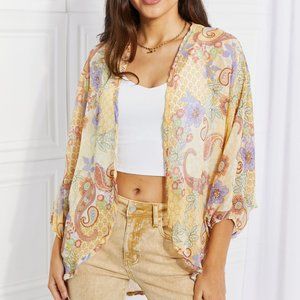 Culture Code Full Size Lasting Love Paisley Kimono